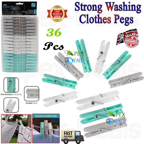 36x clothes pegs washing line - 36x,