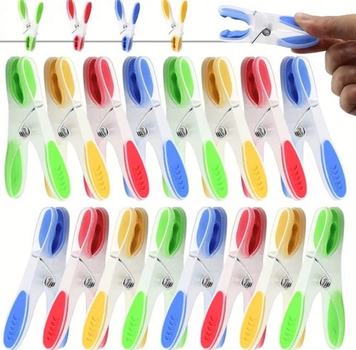 Strong plastic clothes - clothes, pegs