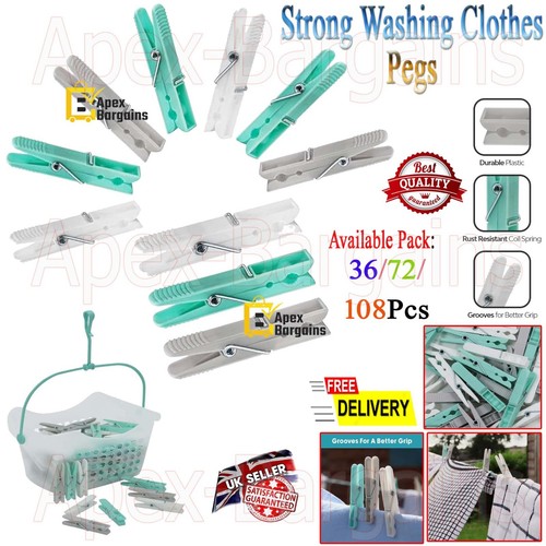 Strong washing clothes pegs - washing,
