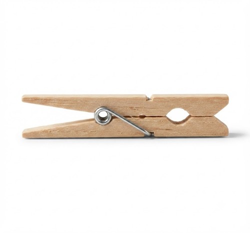 Strong wooden clothes pegs - wooden,
